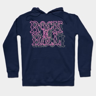 Pink and Black RocK n RolL Anagram Hoodie